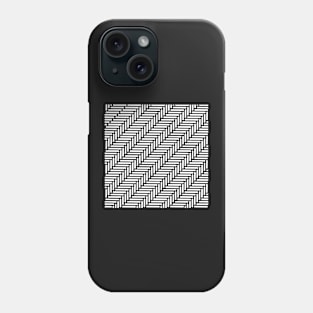 Herringbone 45 Black 2 Phone Case