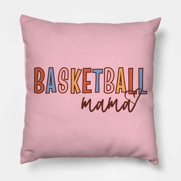 Basketball Mama | Cute Basketball Mom Pillow by WaBastian