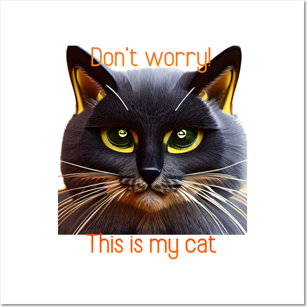 CUTE CAT, cool cat, pretty cat, doja cat, catty cat - Cute Cat - Sticker