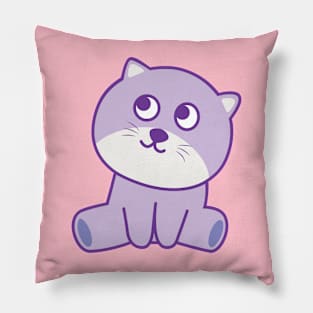 cat  looking to the sky Pillow