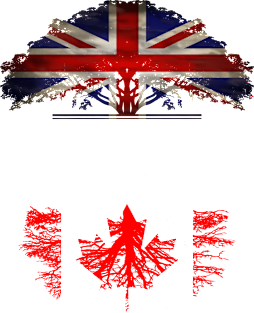 British Grown With Canadian Roots - Gift for Canadian With Roots From Canada Magnet