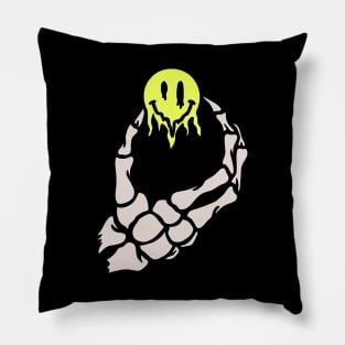 Emoji Skull Hand Pillow