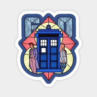 Police Box Anniversary Magnet