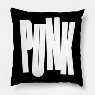 bold punk logo Pillow