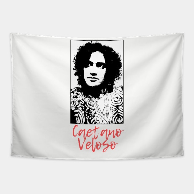 Caetano veloso retro style Tapestry by FlowersVibes