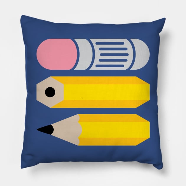 Pencil Polo Pillow by bortwein