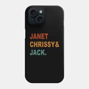 Janet Chrissy & Jack Phone Case