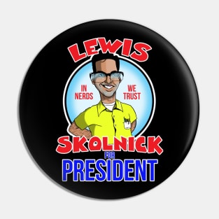 Lewis For President Pin