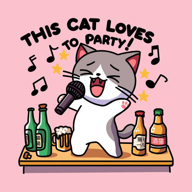 This Cat Loves to Party! Light variant by Shotgaming