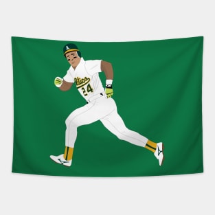 The Stolen Base King! Rickey Henderson Tapestry