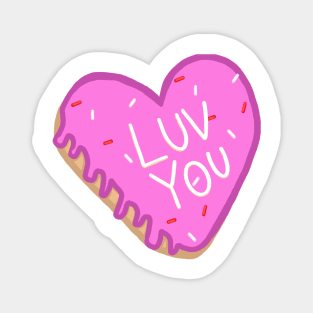 Heart shaped donut Magnet