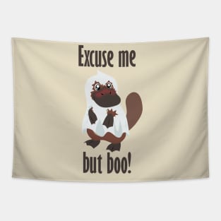 Platypus ghost - Excuse me but boo Tapestry