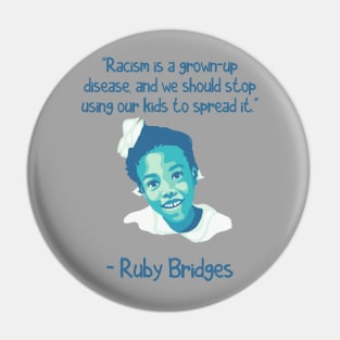 Ruby Bridges Portrait and Quote Pin