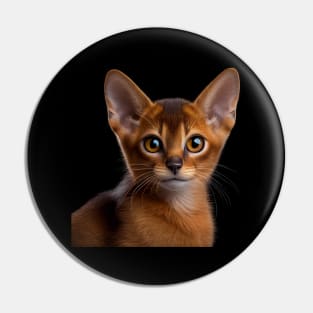 Abyssinian Cat - A Cute Gift Idea For All Cat Lovers And Cat Moms Pin