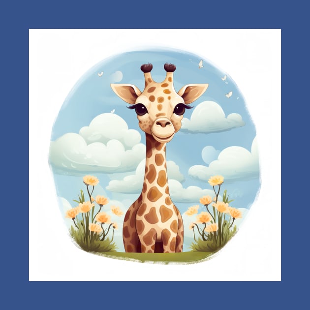 Cute giraffe by Geminiartstudio