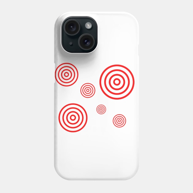 red target archery design Phone Case by Artistic_st