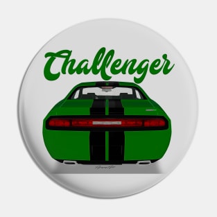 Challenger Srt-8 Green Stripe Back Pin
