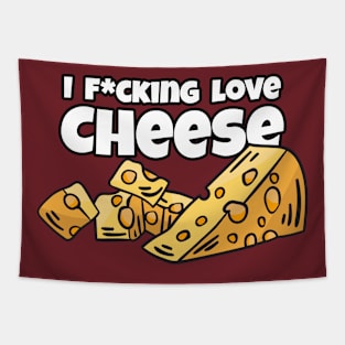 I f*cking love Cheese Tapestry