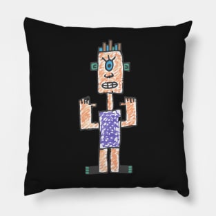 Robot Cyclops Pillow