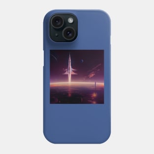 Interplanetary Spaceport Phone Case