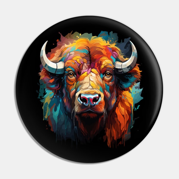 Bison Rainbow Pin by JH Mart