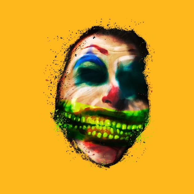 Can’t Sleep Scary Clown Smiling Green Teeth Halloween by ScaryClownShoppe