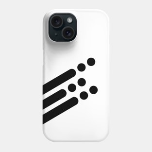 Abstract line and shooting dots Phone Case