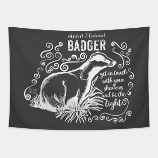 Spirit animal - badger Tapestry