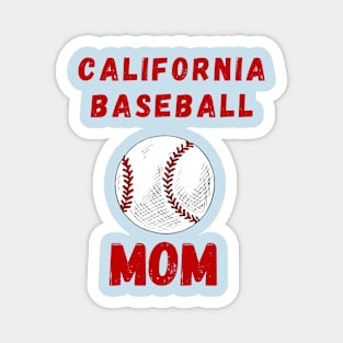 California Baseball Mom Magnet