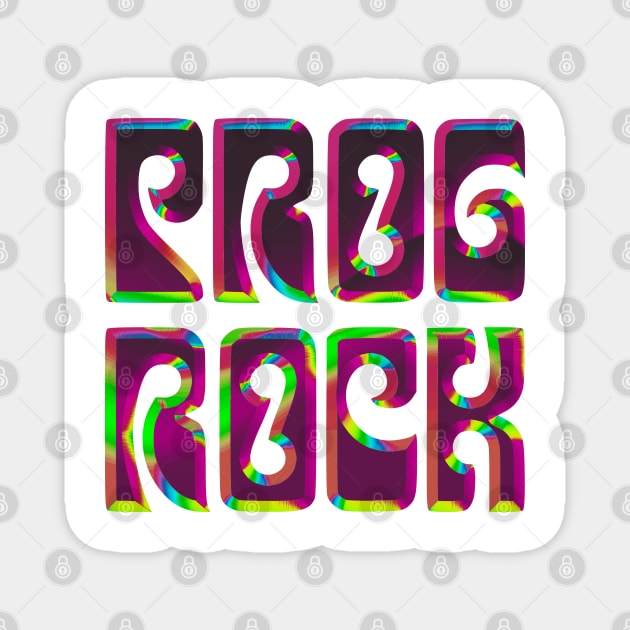 Prog Rock / Psychedelic Type Art Magnet by DankFutura