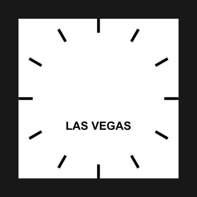 LAS VEGAS Time Zone Wall clock by ghjura