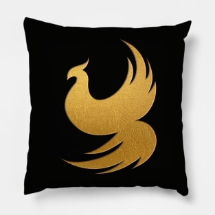 The Golden Phoenix Pillow