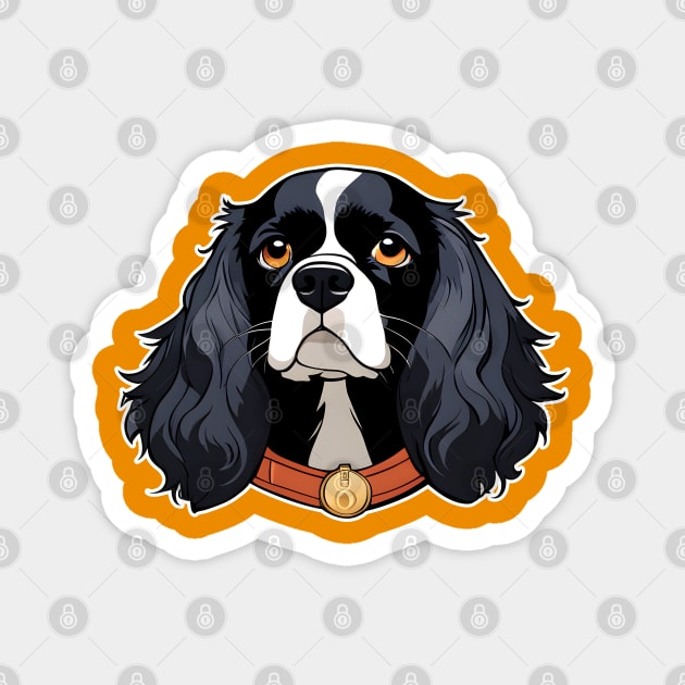 Dog Spaniel art 4 Magnet by Welcraft Design