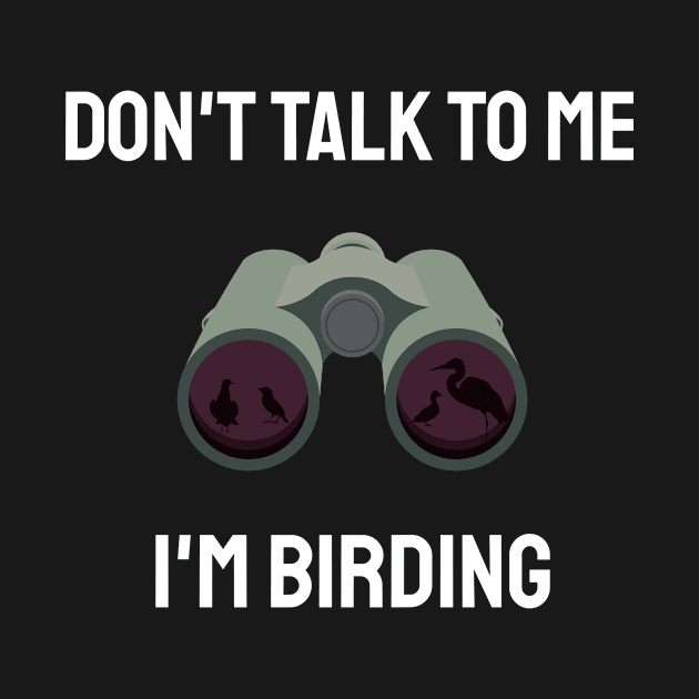 Birdwatching Birding Binoculars Birdwatcher by ChrisselDesigns