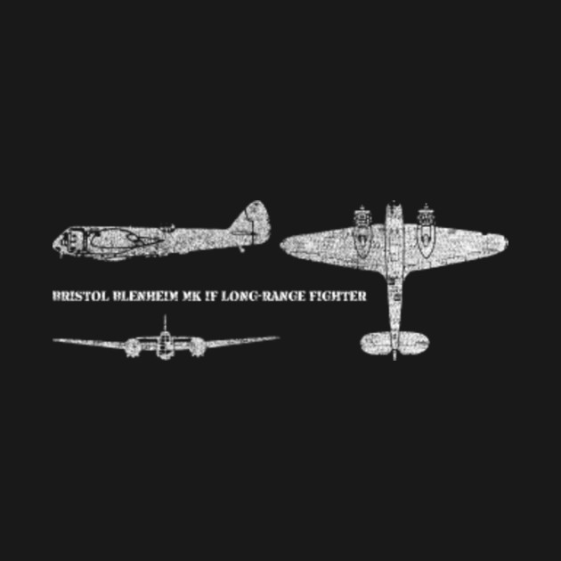 Discover Bristol Blenheim Mk IF Long-range Fighter WWII Plane Gift - Ww2 Plane - T-Shirt