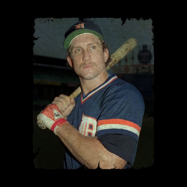 Lance Parrish in Detroit Tigers by anjaytenan