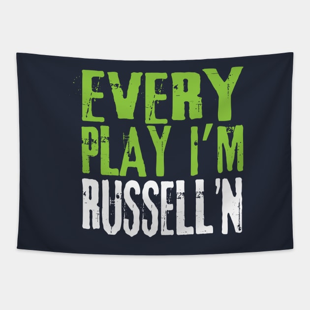 Every Play I'm Russell'n Tapestry by futiledesigncompany