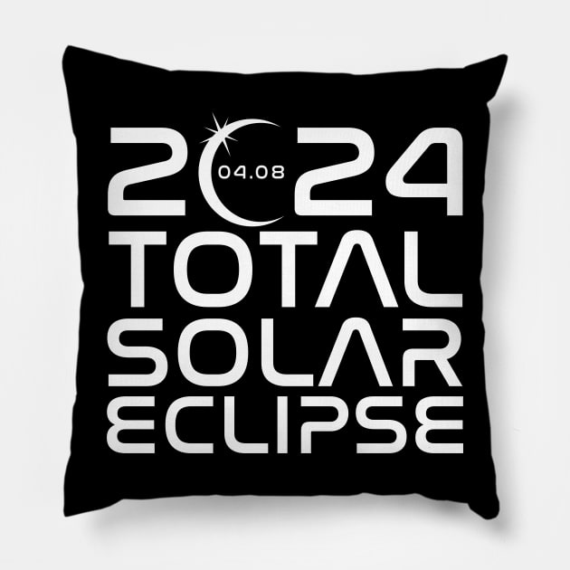 North America Totality 2024 Total Solar Eclipse April 8 2024 Pillow by Happiness Shop