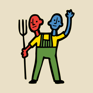 2-Headed Farmer Color! T-Shirt