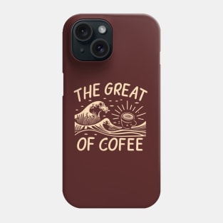 The Great Wave of Coffee Phone Case