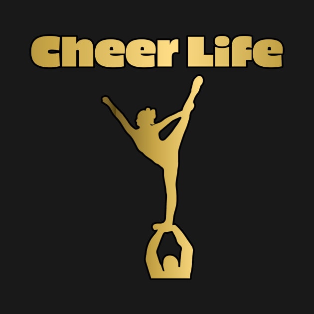 Cheer Life Design in Gold by PurposelyDesigned