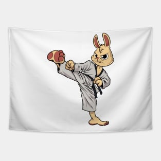 Cartoon Hase does Tang Soo Do Tapestry