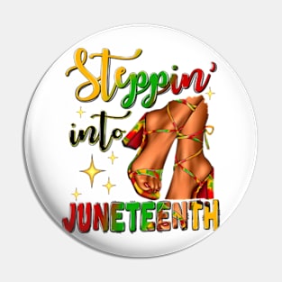 Stepping Into Juneteenth, 1865 Juneteenth, African American, Black History, Freedom Pin