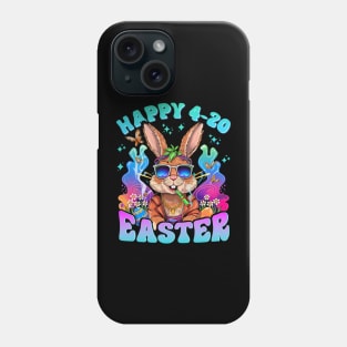 Happy 420 Easter Funny Smoking Easter Bunny Men Women Phone Case