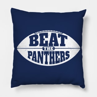 Beat the Panthers // Vintage Football Grunge Gameday Pillow