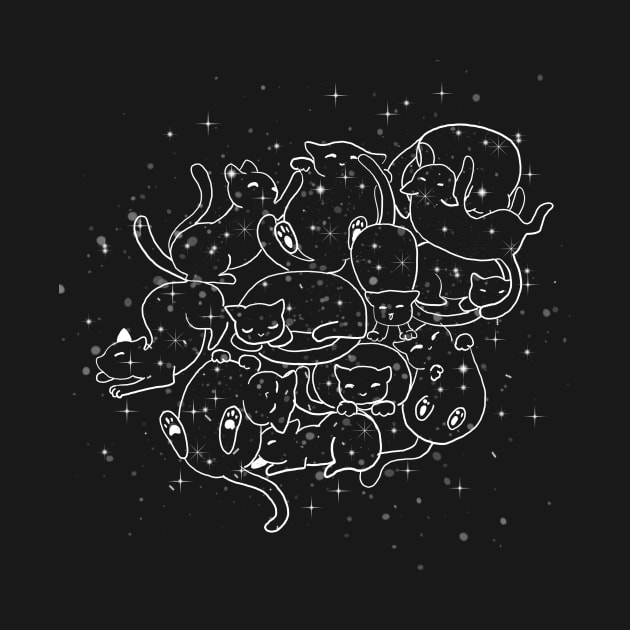 Starry cats by FoxyTwinkle