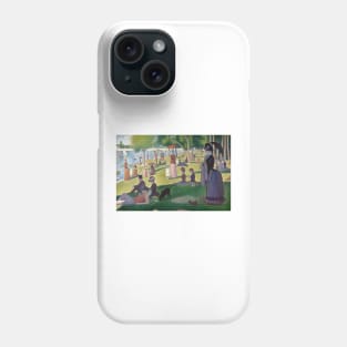 A Sunday Afternoon on the Island of La Grande Jatte - Georges Seurat Phone Case