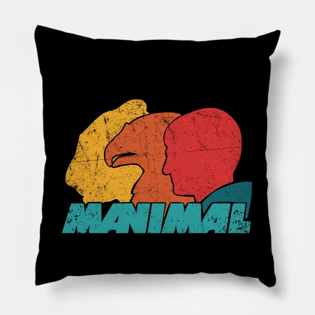 Manimal v2 Pillow by Doc Multiverse Designs