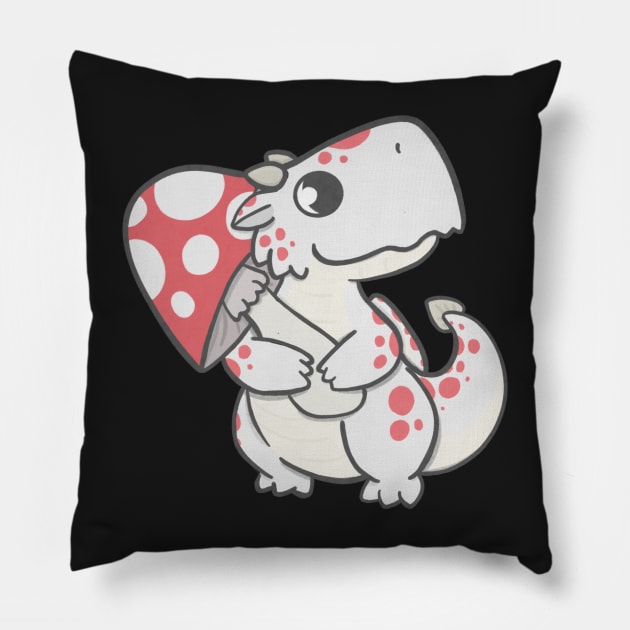 Mushroom dragon Pillow by IcyBubblegum