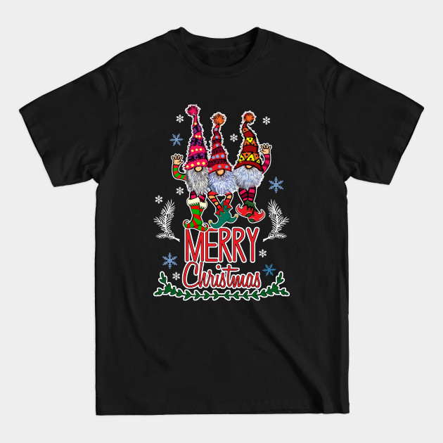 Discover Cute Merry Christmas Gnomes - Merry Christmas - T-Shirt